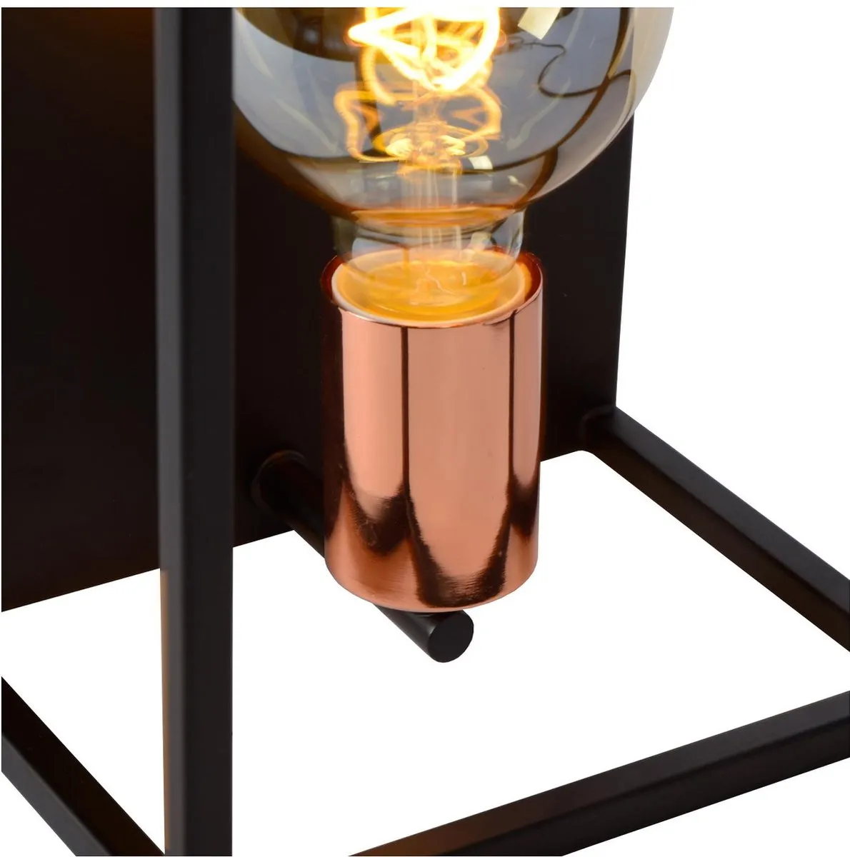 Lucide Arthur Wandlamp E27 - Zwart