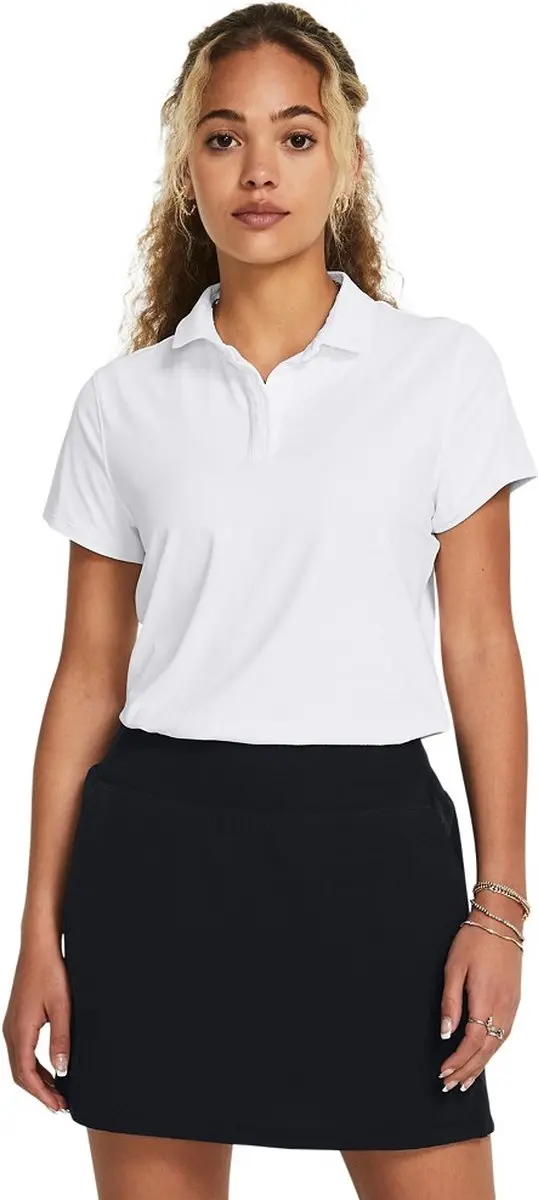 Under Armour Iso-Chill Dames Golfpolo Wit M - afbeelding 6 van 6