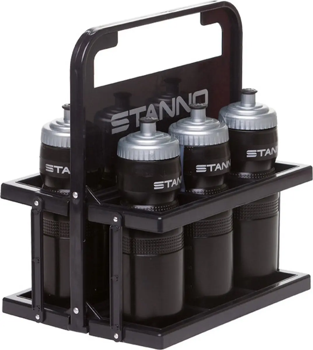 Stanno Bottle Carrier - 6 Stuks - Zwart