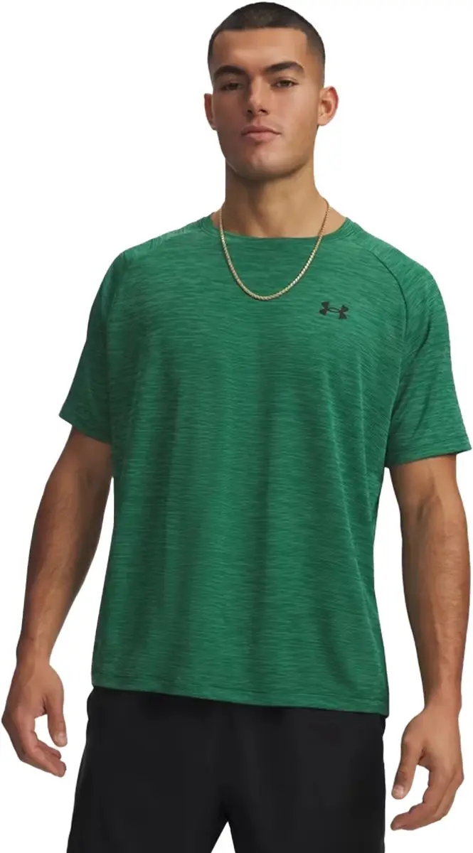 Under Armour Tech Textured SS - L - Groen