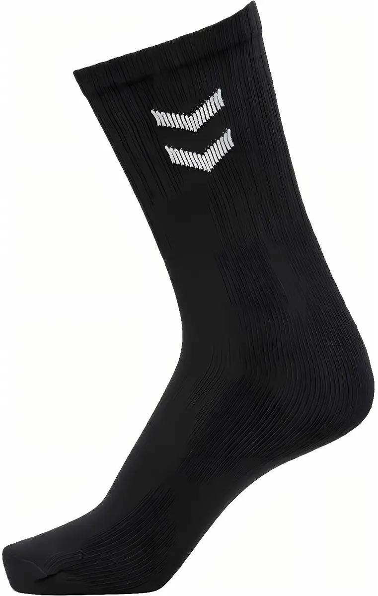 Hummel Basic Sportsokken 36-40 - 3 Stuks - Zwart/Grijs