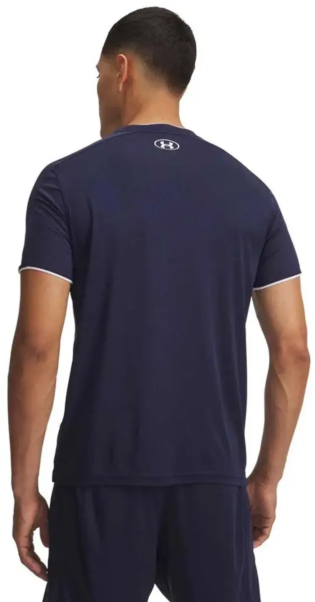 Under Armour UA M Challenger Train SS-BLU Heren Sportshirt - Navy/Wit