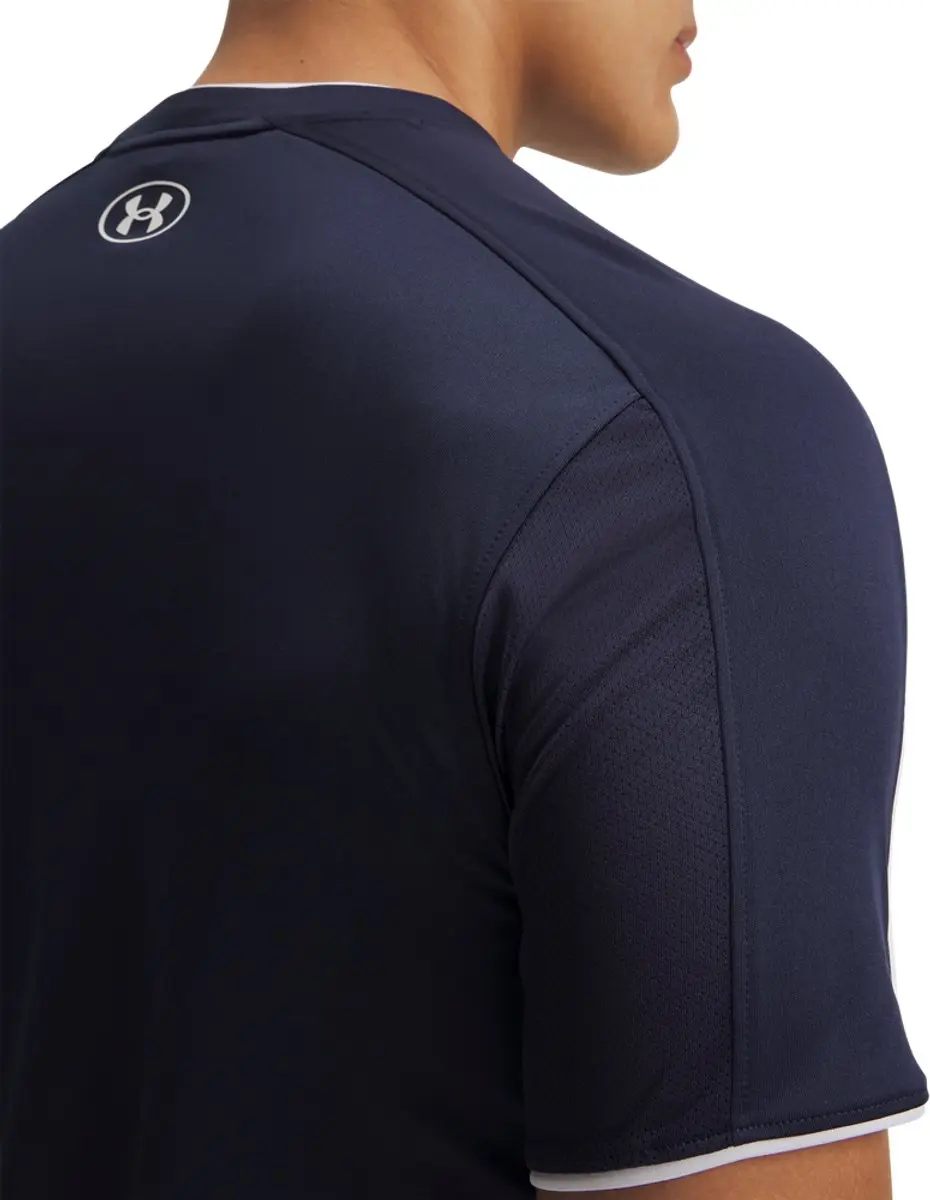 Under Armour UA M Challenger Train SS-BLU Heren Sportshirt - Navy/Wit