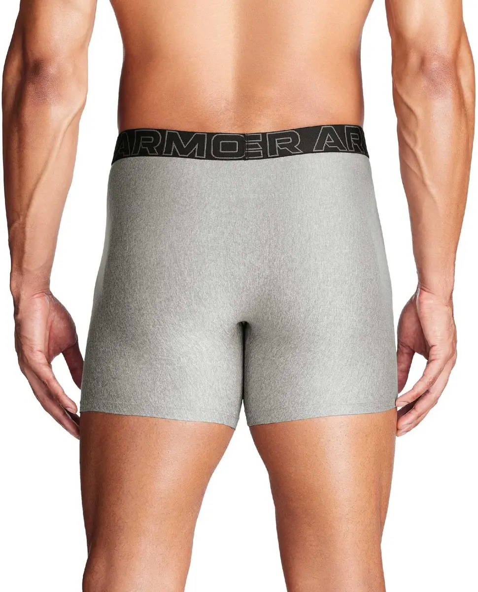 Under Armour Performance Tech Solid 6-in-3 Boxer - 3 Stuks - L - Zwart/Grijs