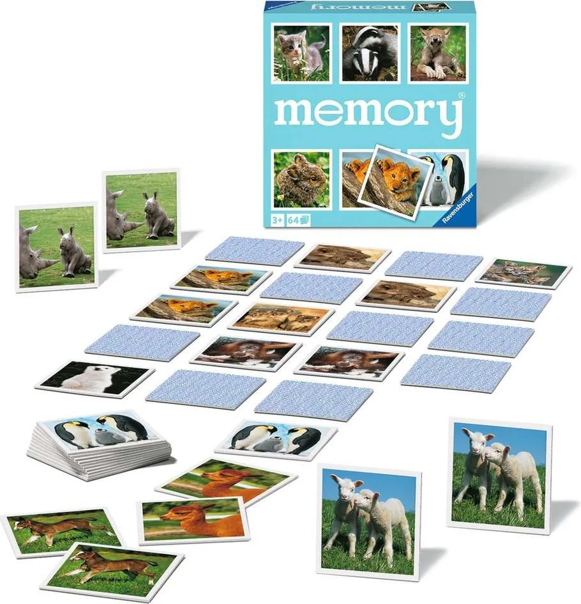 Ravensburger Animal Babies Memory 020879 - Bordspel