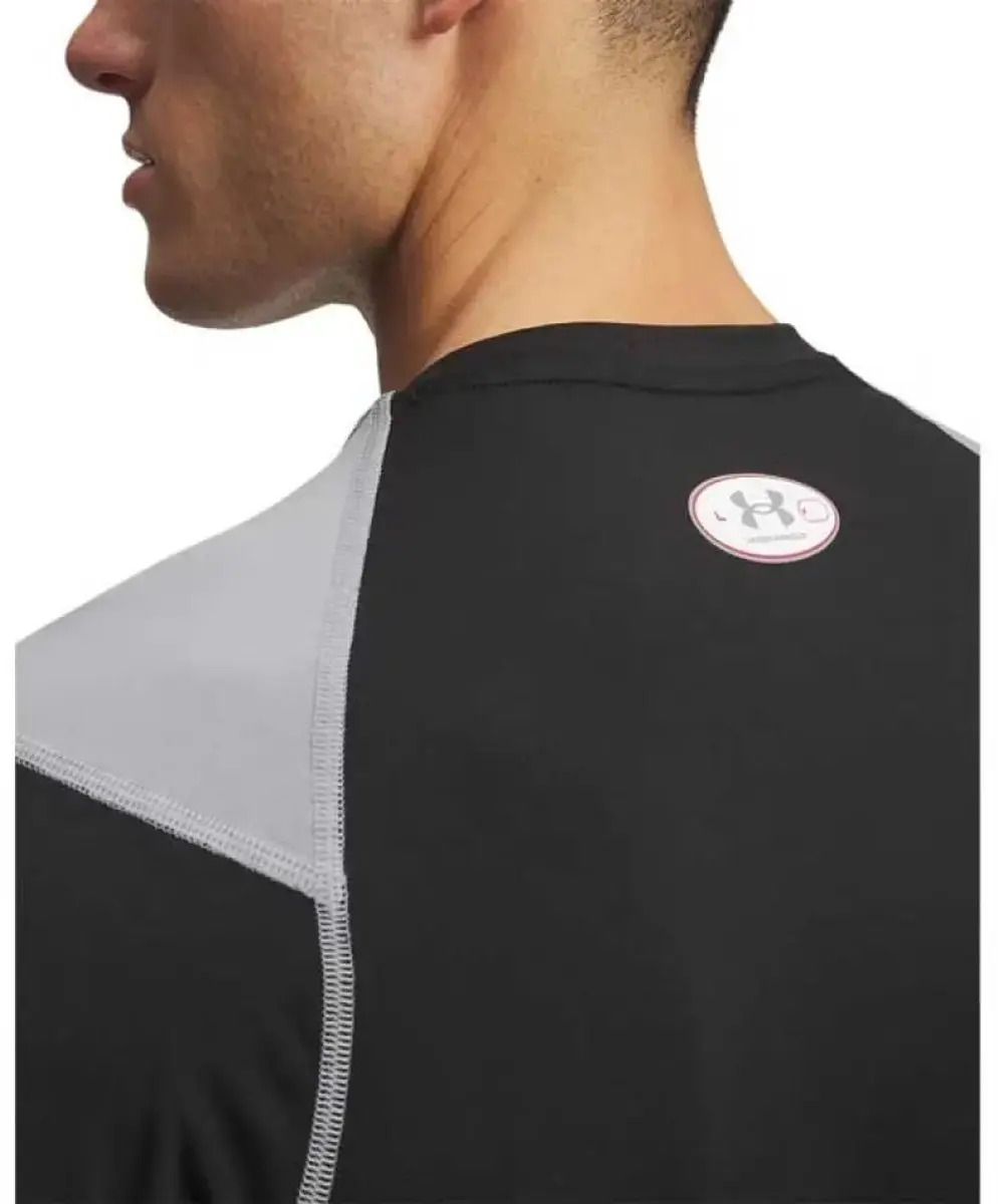Under Armour UA HG Elite Fitted Heren Sportshirt - Ultimate Zwart