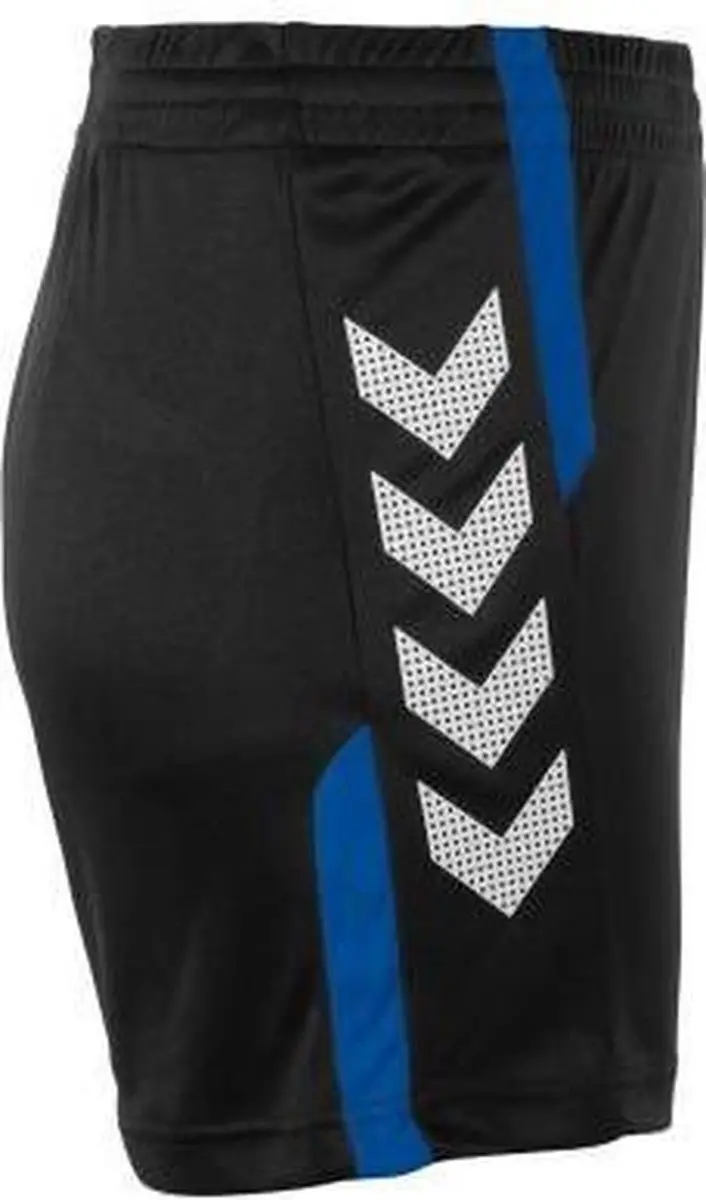 Hummel Aarhus Shorts Sportbroek Dames S - Zwart/Blauw - afbeelding 6 van 6