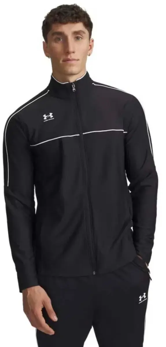 Under Armour M Challenger Track Jacket Heren - Zwart/Wit L - afbeelding 6 van 6