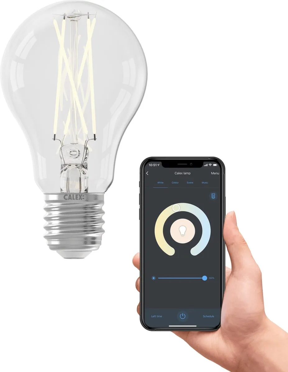 Calex Slimme LED Filament Lamp E27 7W