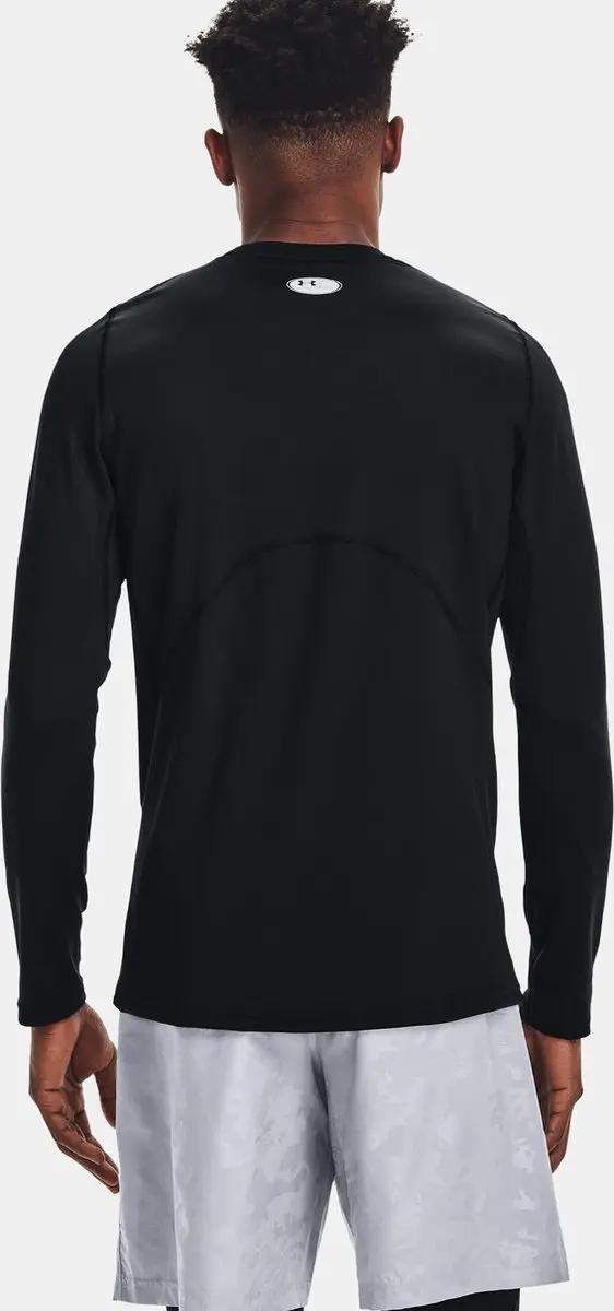 Under Armour Cold Gear Fitted Crew Longsleeve - Heren L - Zwart - afbeelding 6 van 6