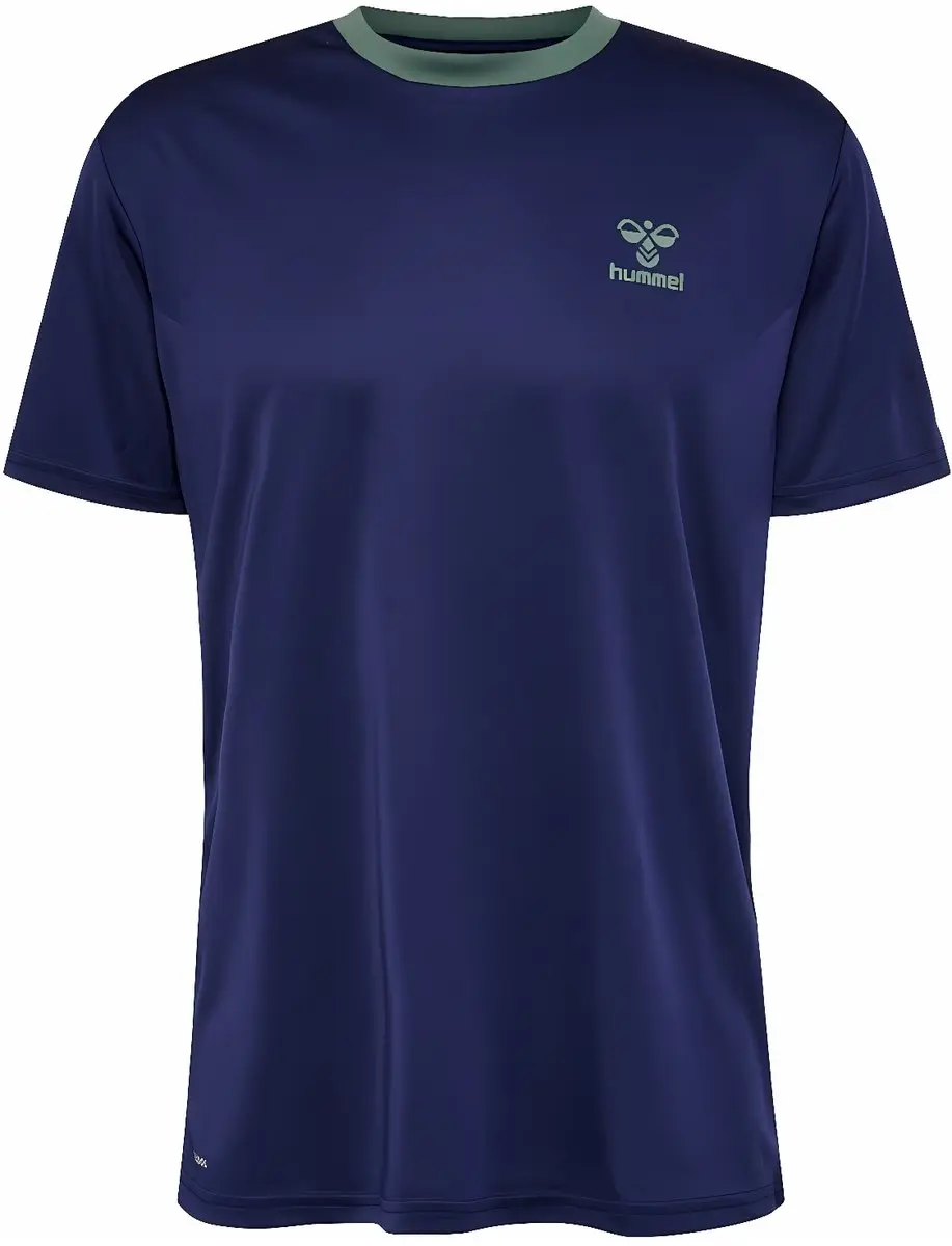 Hummel T-shirt S/S 219180 - Marine/Duck Green
