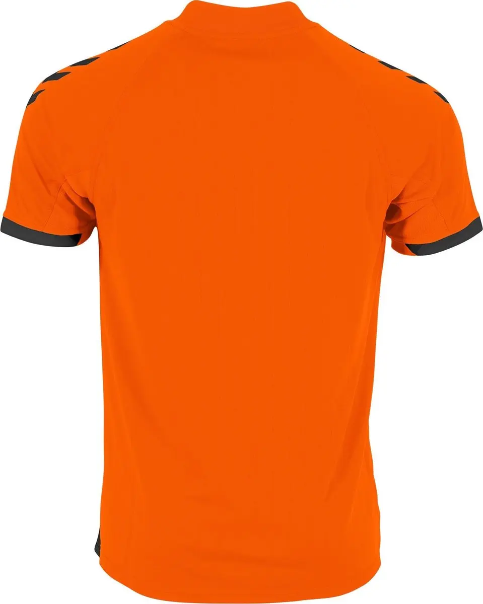 Hummel Fyn Shirt Heren - Korte mouw - 2XL - Oranje/Zwart