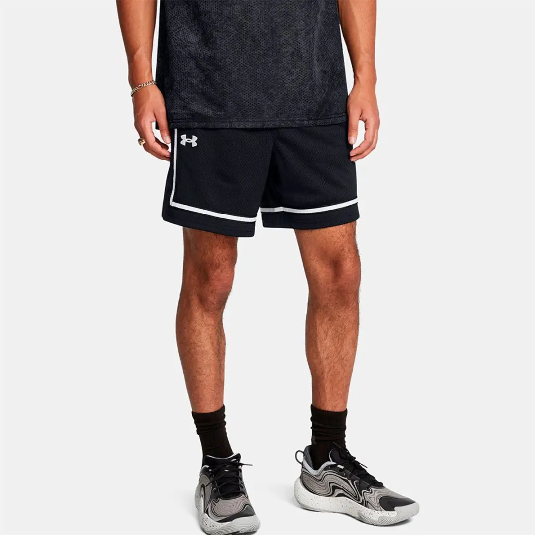 Under Armour Ua Zone Pro 7" Mesh Short L - Black/White - afbeelding 6 van 6