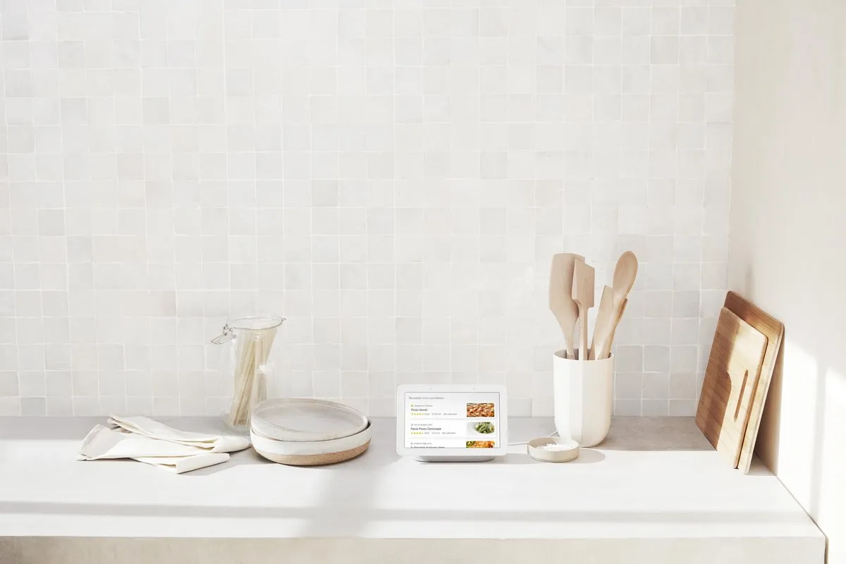 Google Nest Hub Smart Speaker met scherm - Grijs - afbeelding 6 van 6