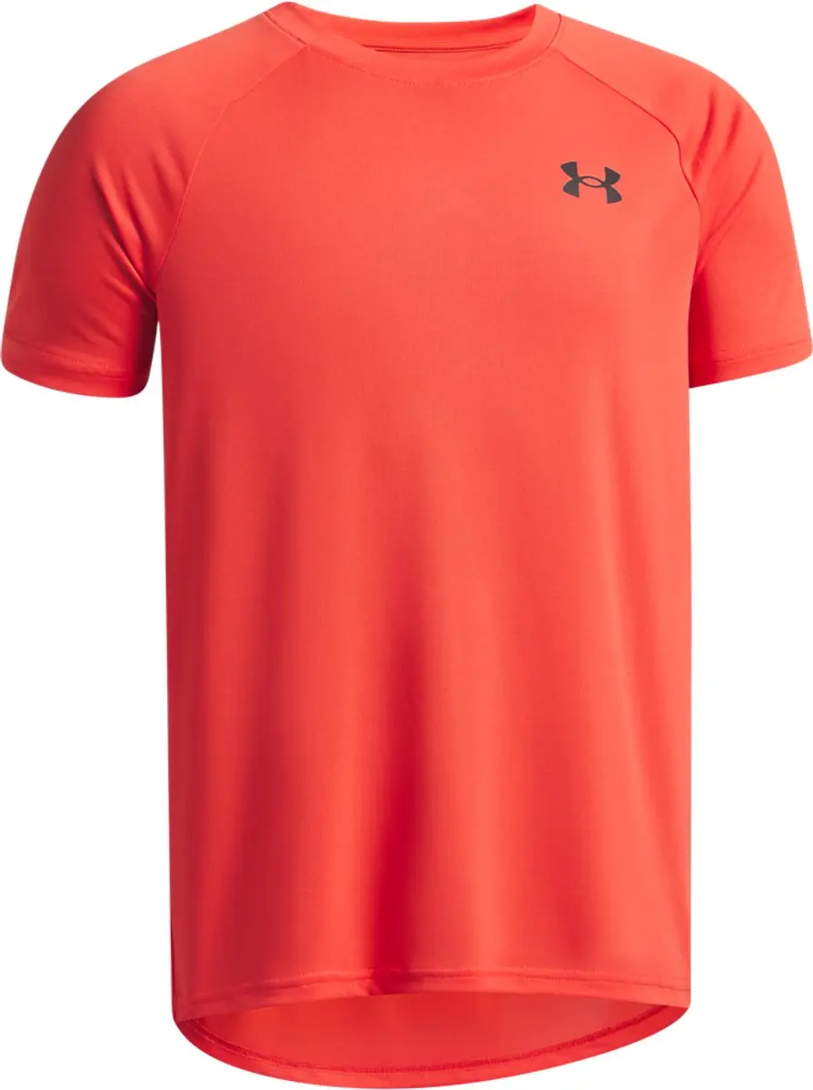 Under Armour UA Tech 2.0 SS Jongens Sportshirt 140 - Venom Rood/Zwart