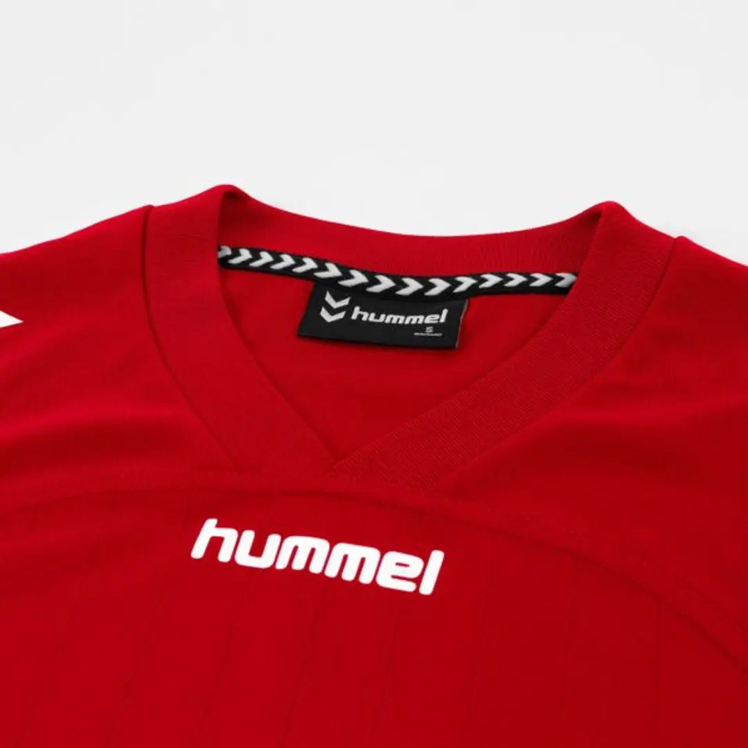 Hummel Fyn Shirt Dames Korte Mouw - Rood/Wit XL