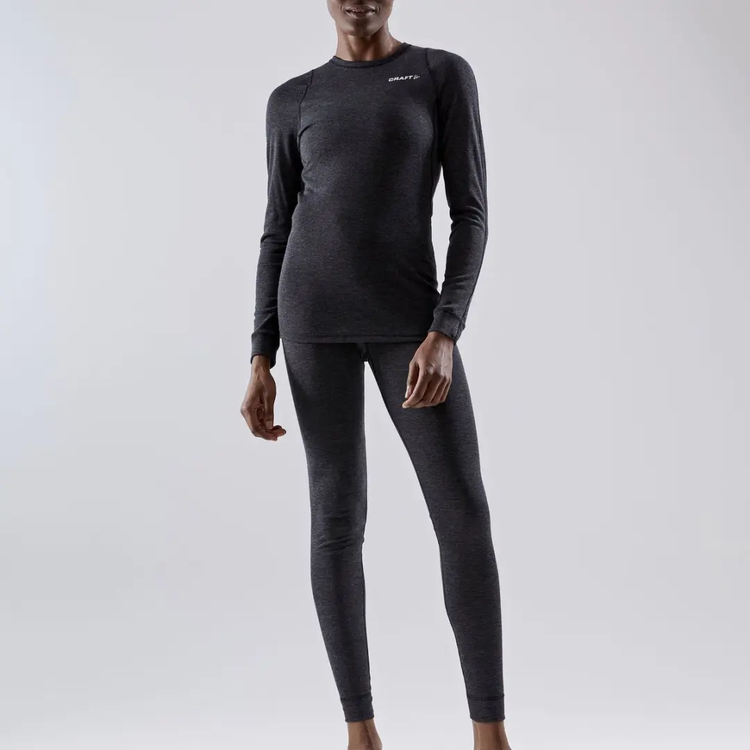 Craft Core Wool Merino Thermoshirt Dames - XS - Zwart