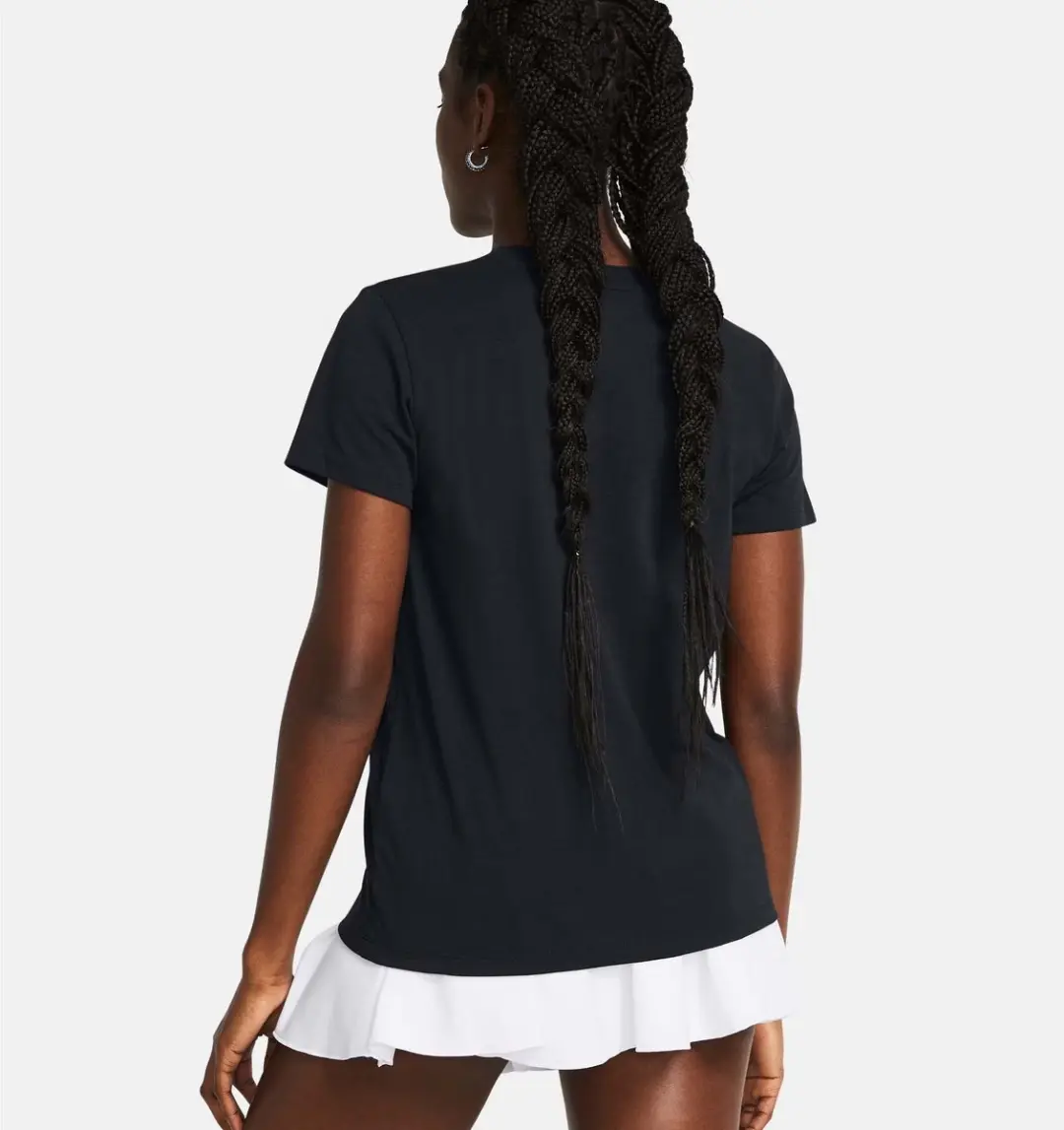 Under Armour Rival Core SS Dames Sportshirt - Zwart/Wit