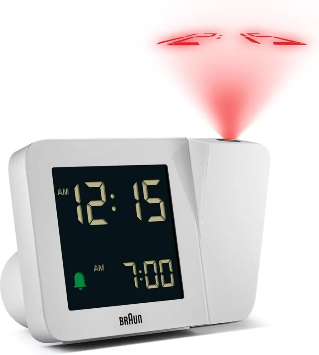 Braun BC15W-DCF Wekker Projectie - Wit