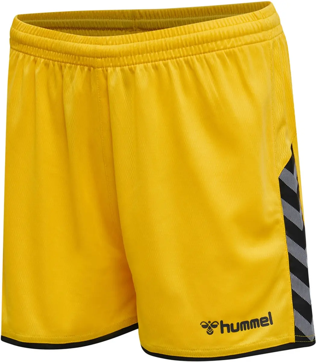 Hummel Authentic Poly Short Dames Sportbroek - XS - Geel
