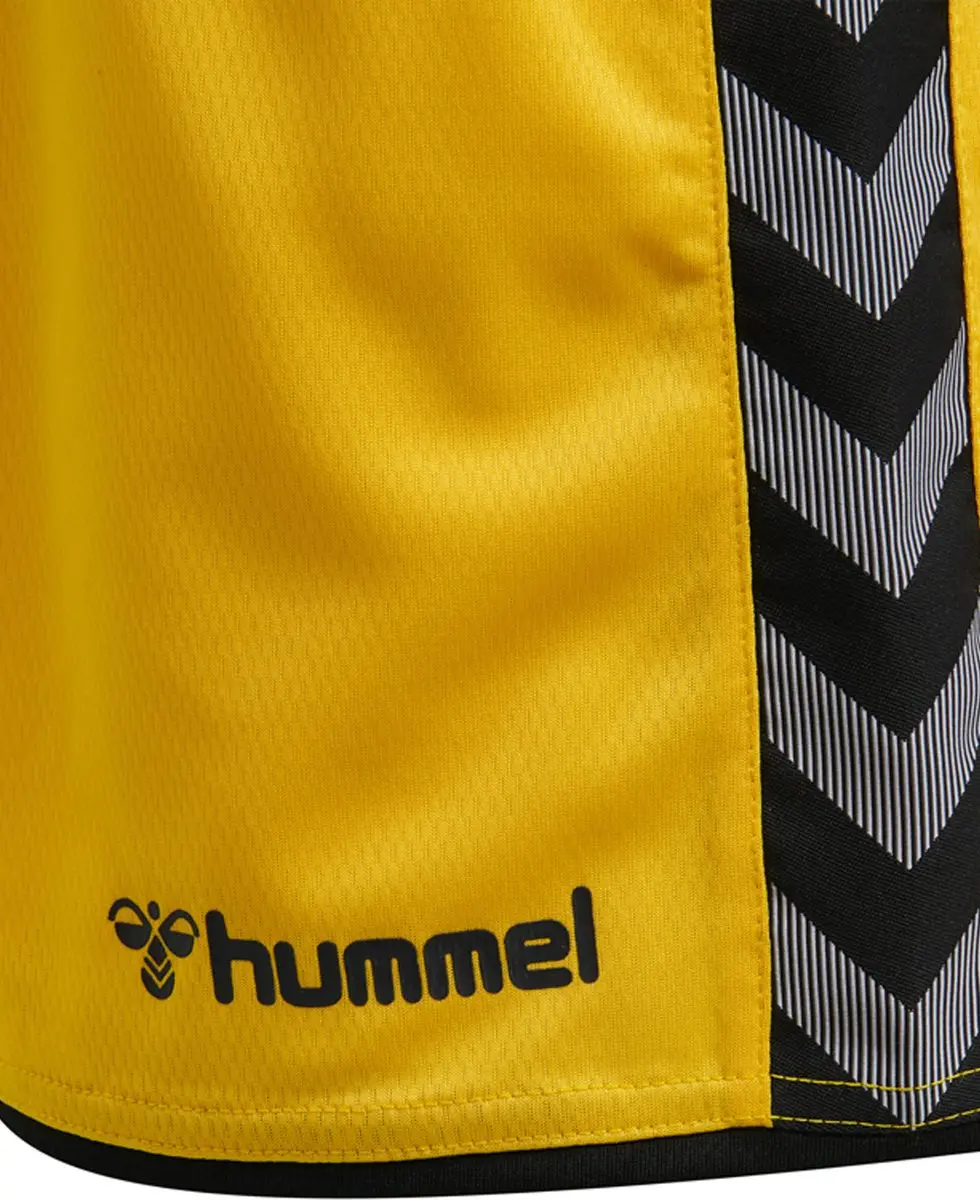 Hummel Authentic Poly Short Dames Sportbroek - XS - Geel