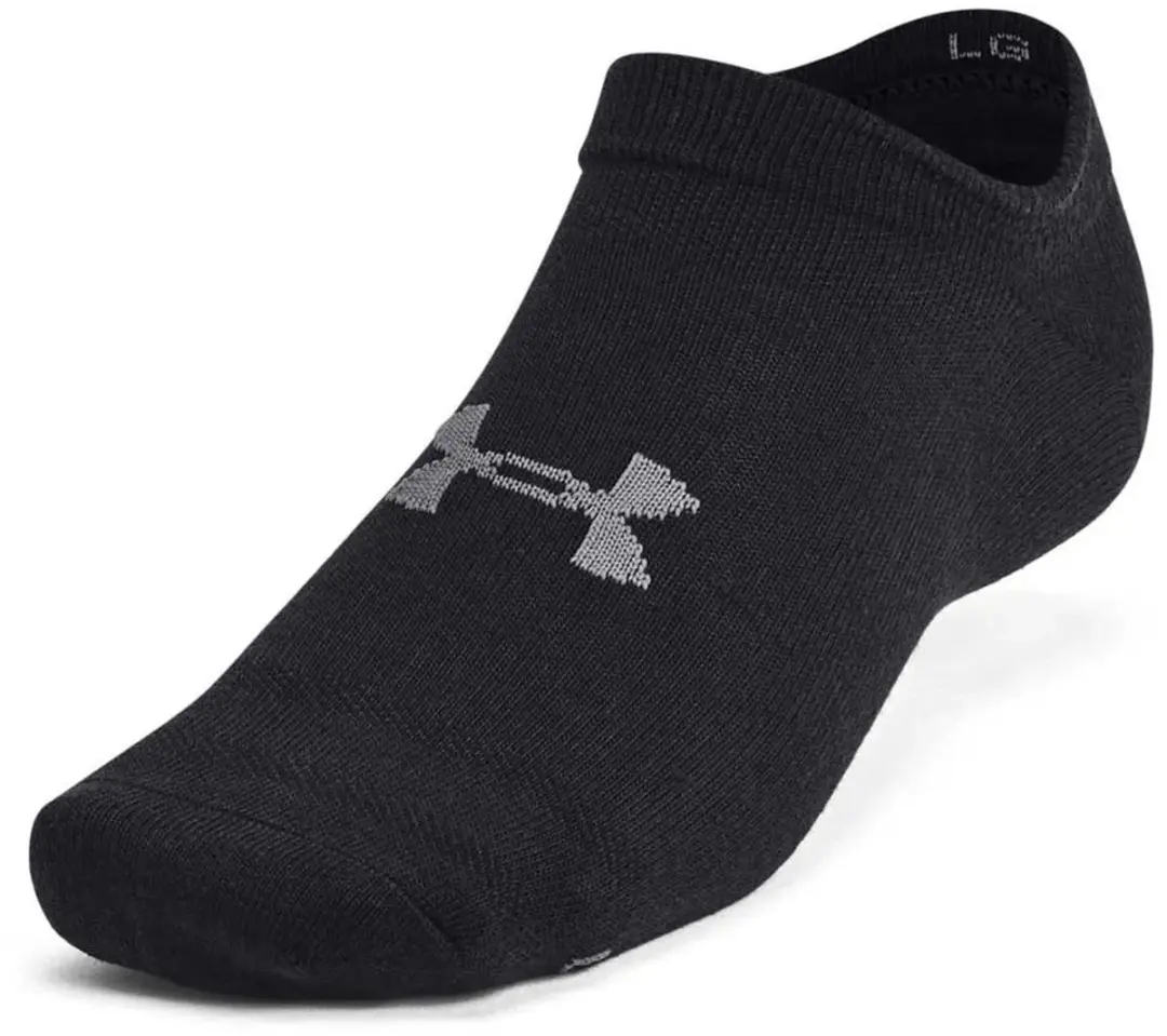 Under Armour Essential No Show Sokken - 6 Stuks - Zwart/Dark Grey