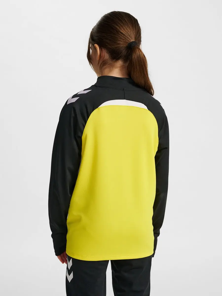 Hummel Hmllead 2.0 Half Zip Kindertrainingsjack 164 - Blazing Yellow/Black - afbeelding 6 van 6