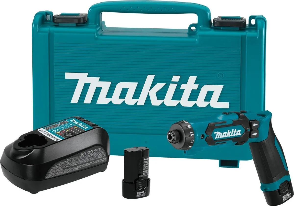 Makita DF012DSE Accuboormachine - 2x 1,5Ah - 21 standen - Koffer