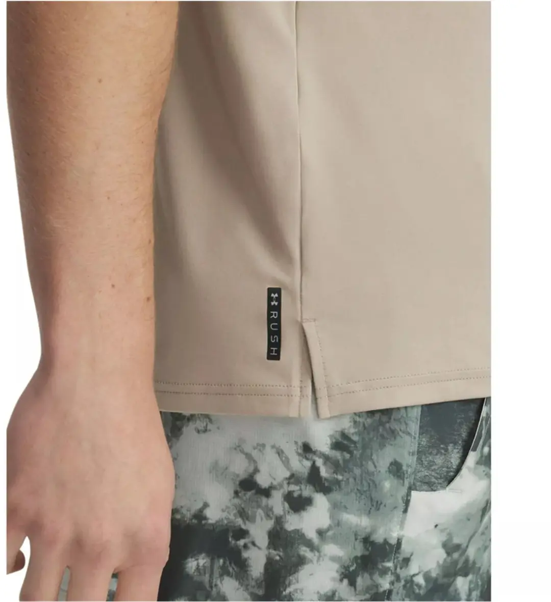 Under Armour Vanish Energy SS-BRN Heren Sportshirt - City Khaki