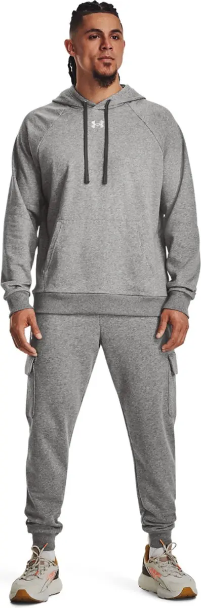 Under Armour UA Rival Fleece Hoodie Heren - Grijs M