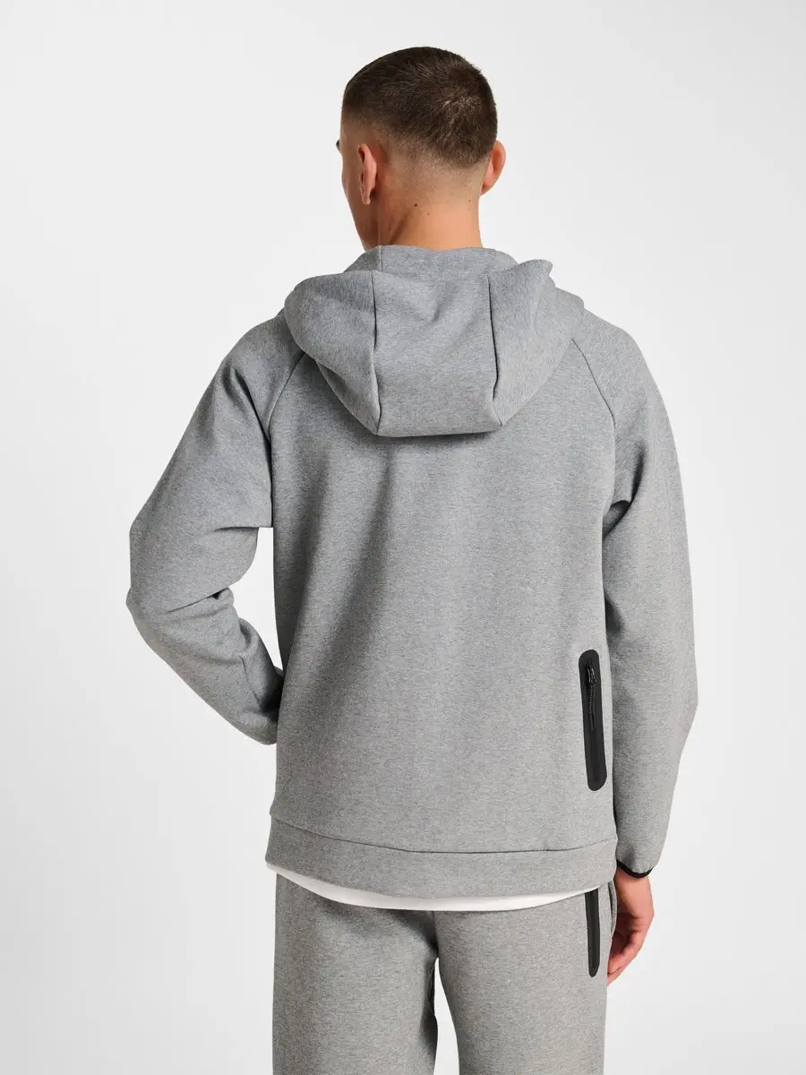 Hummel Tech Fleece Regular Zip Sweater Heren - Grijs - afbeelding 6 van 6