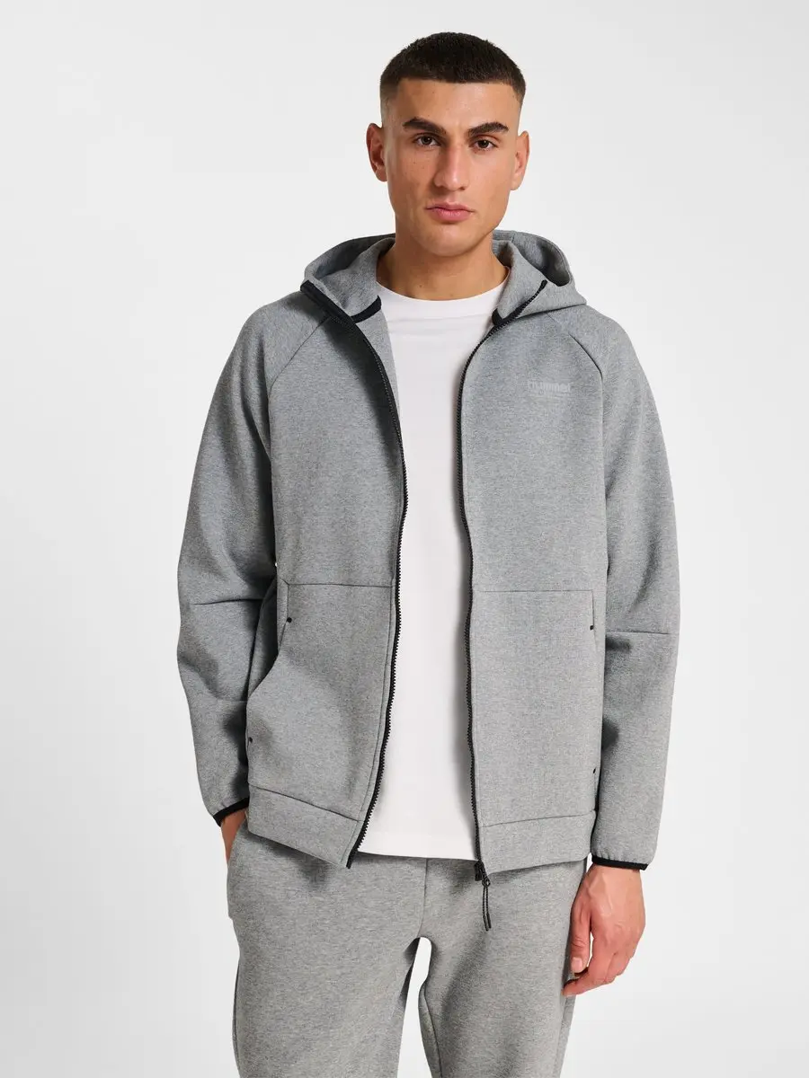 Hummel Tech Fleece Regular Zip Sweater Heren - Grijs