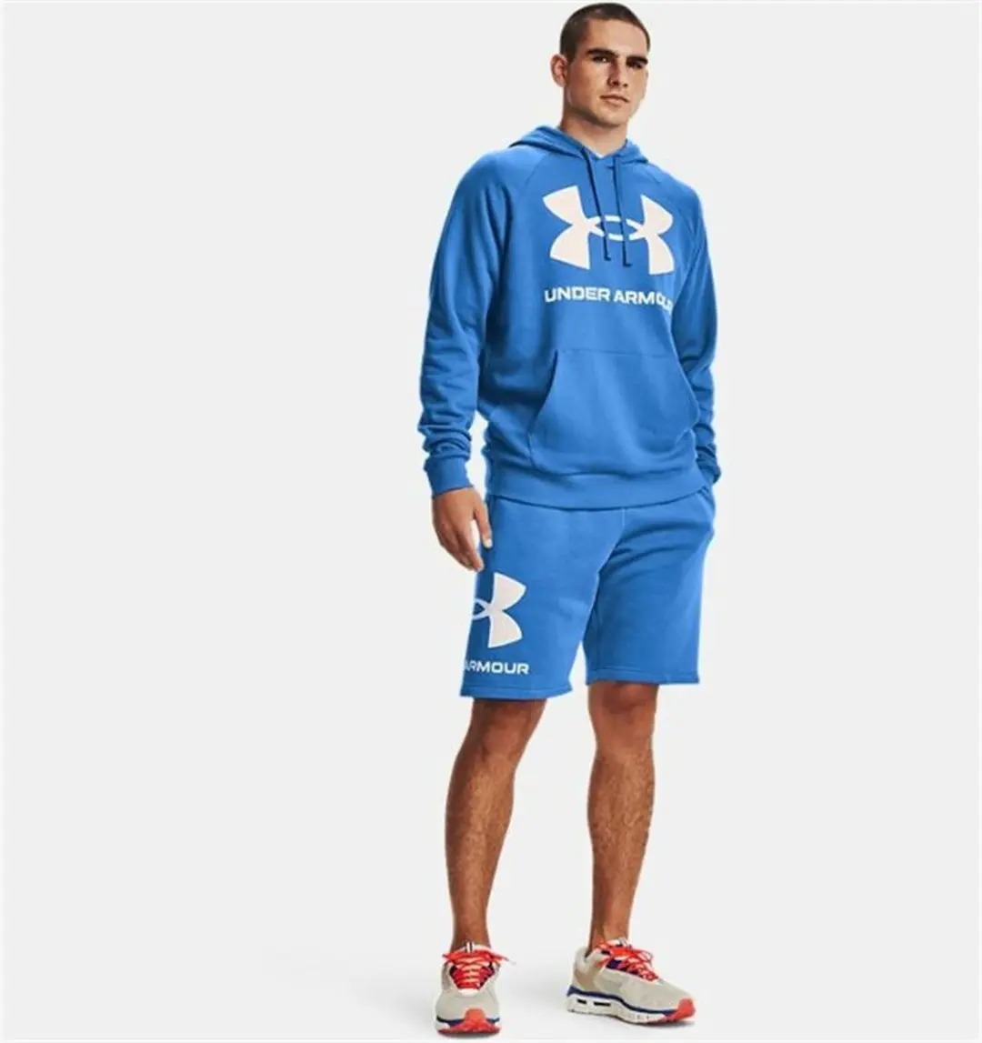 Under Armour Rival Big Logo Hoodie - Blauw