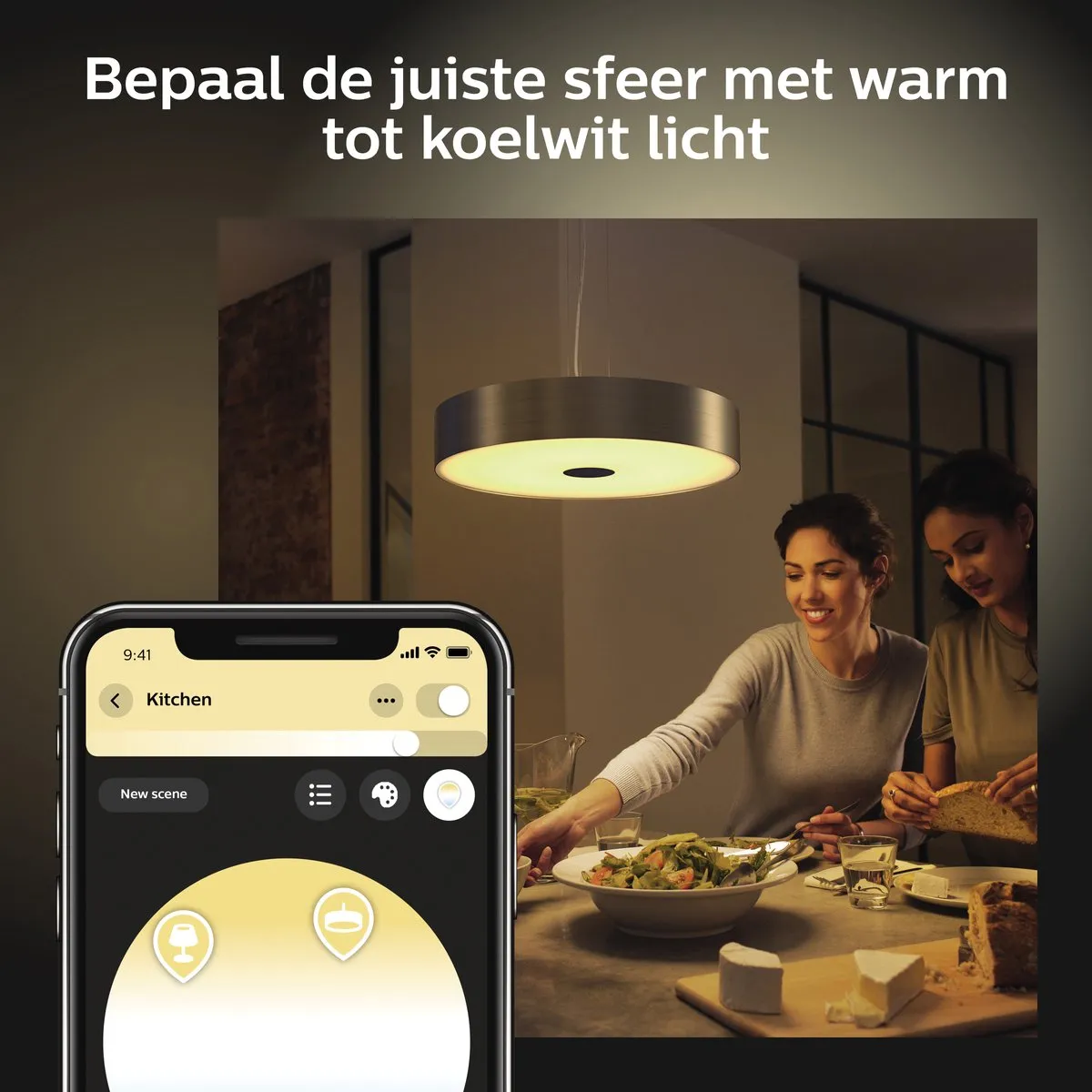 Philips Hue Fair Hanglamp - Zwart - 2 Lichtpunten