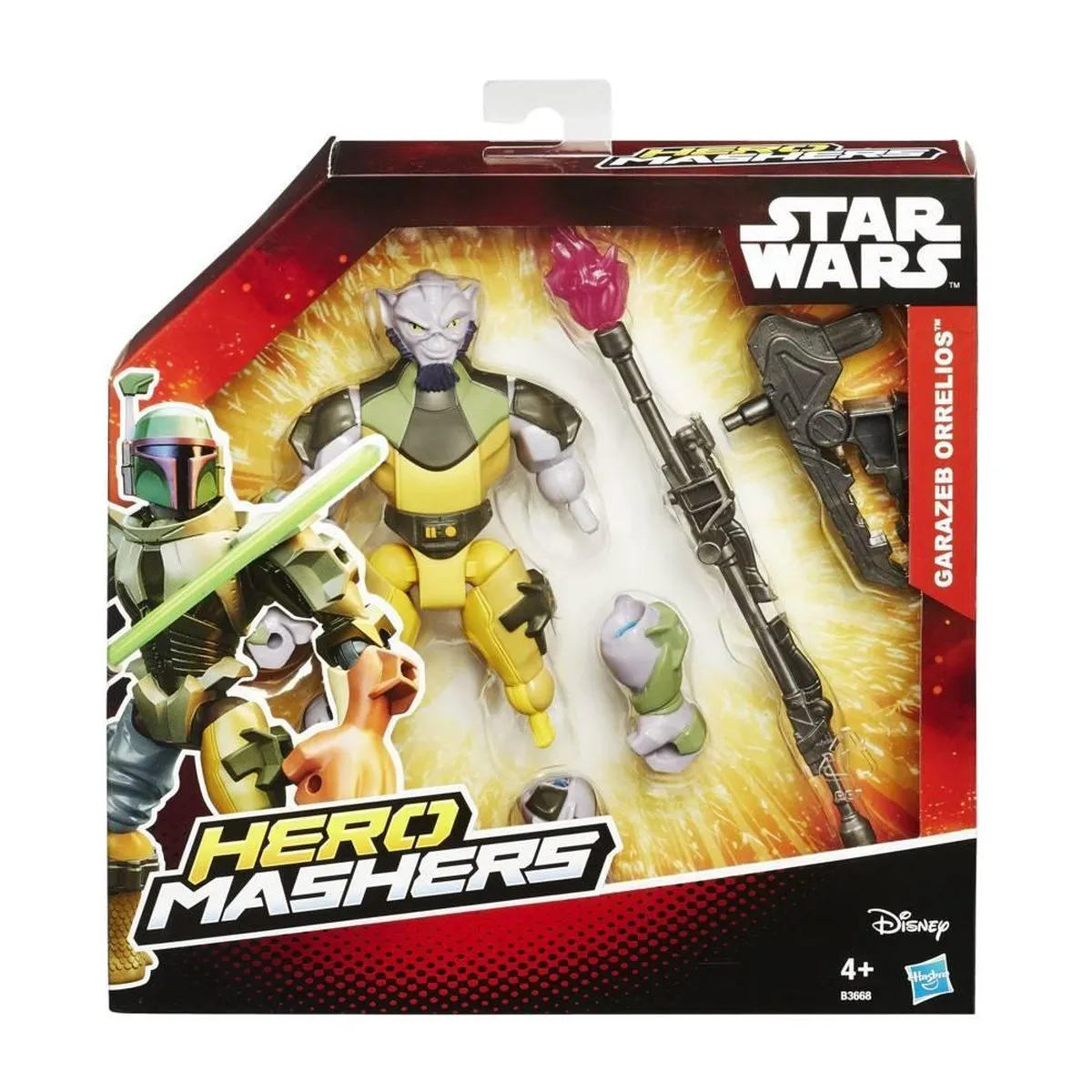 Star Wars Hero Mashers Garazeb Orrelios - 1 Figuur - afbeelding 2 van 6