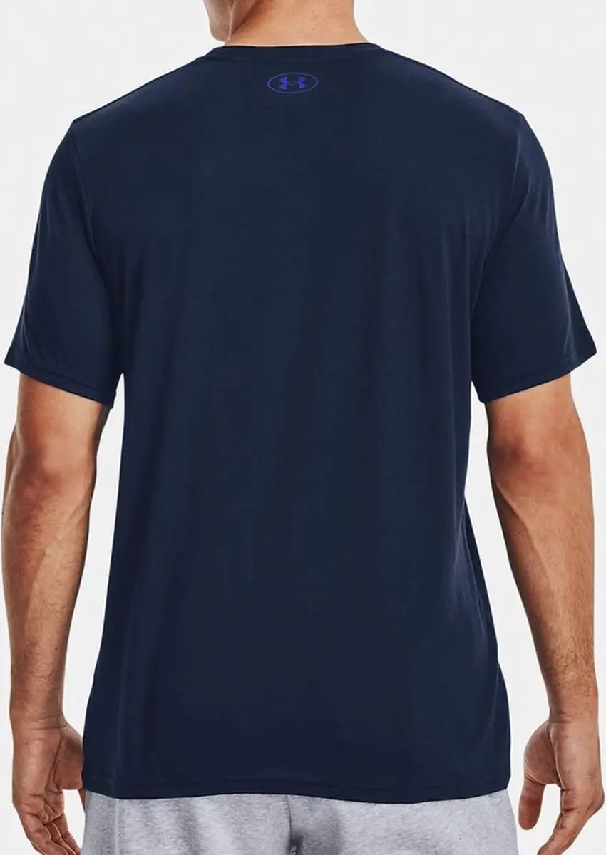 Under Armour UA Team IShort Sleeve WORDMARK Heren Sportshirt - Blauw