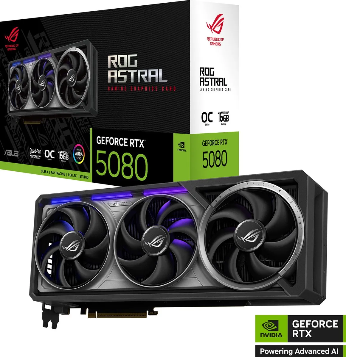ASUS ROG Astral RTX 5080 O16G Videokaart