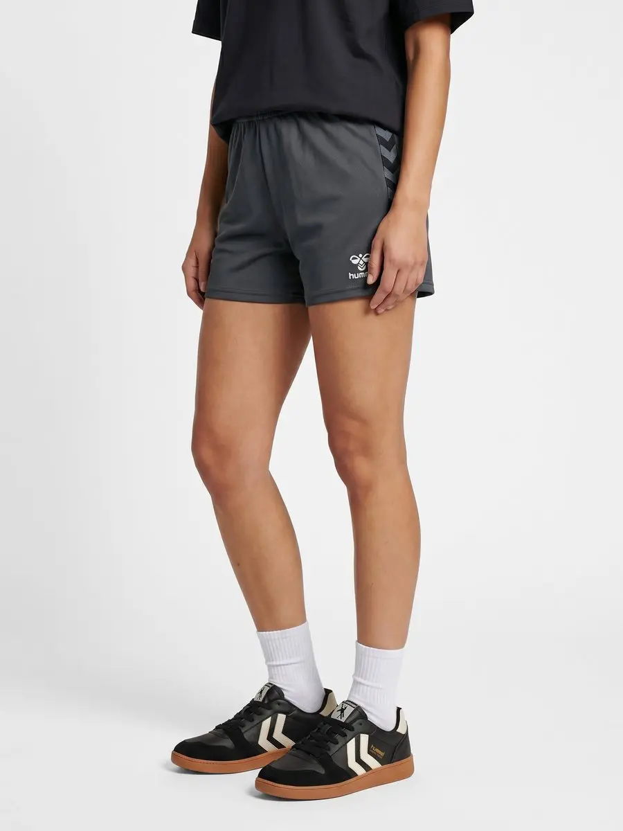 Hummel Authentic Pl Shorts Woman 219972 - Dames Sportshort M - Asphalt - afbeelding 6 van 6
