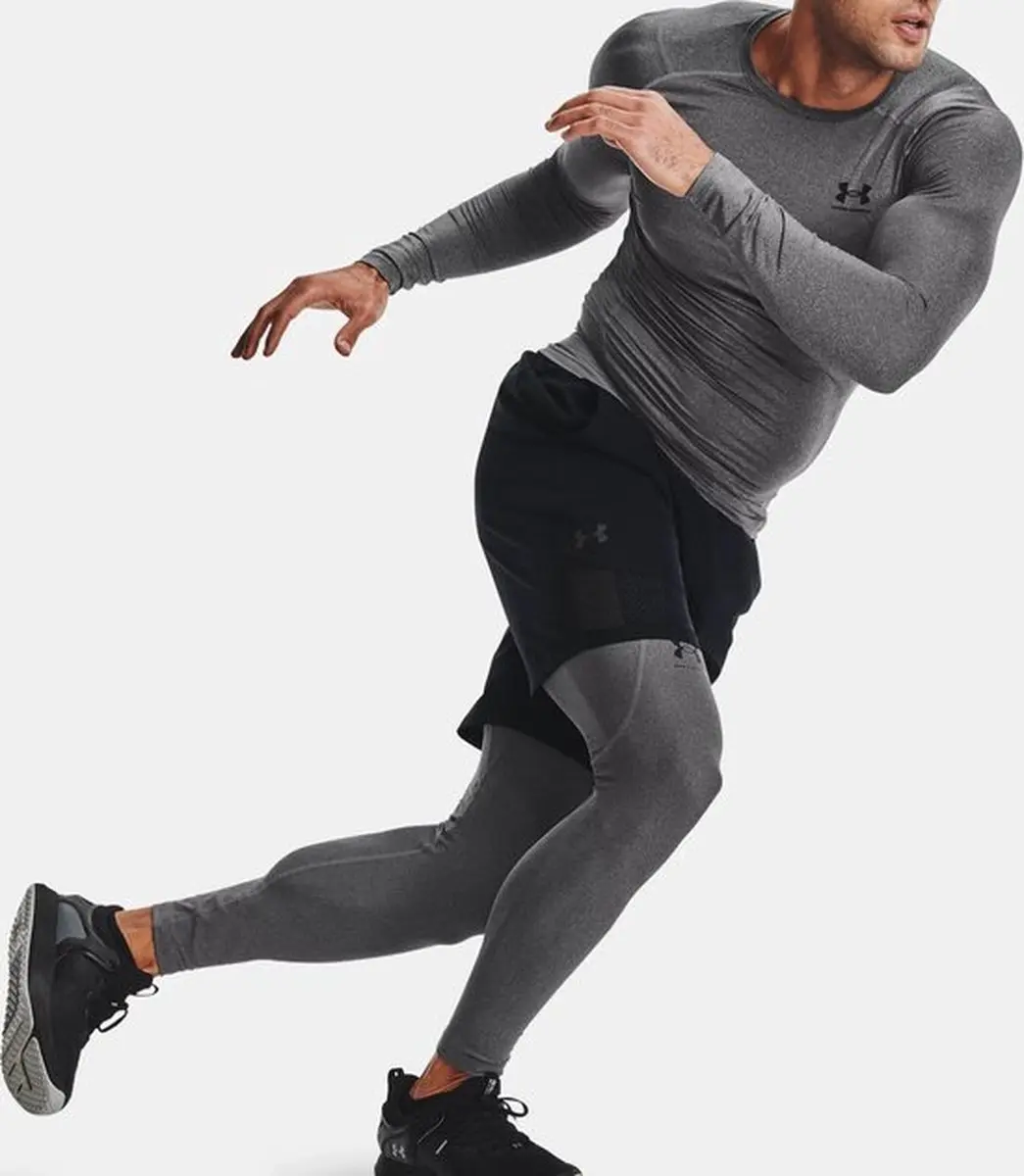 Under Armour HG Armour Leggings - Carbon Heather/Zwart