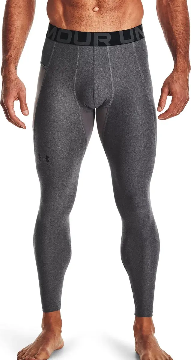 Under Armour HG Armour Leggings - Carbon Heather/Zwart - afbeelding 6 van 6