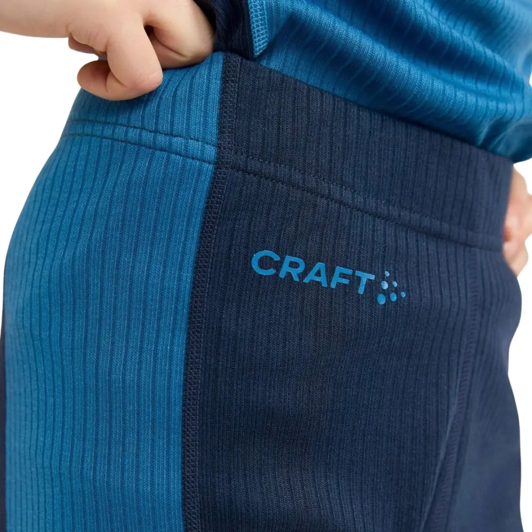 Craft Core Dry Thermoset Junior 134 - Shirt & Broek - Blauw