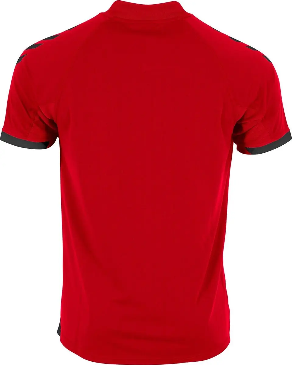 Hummel Fyn Shirt Kinderen - 140 - Rood/Zwart