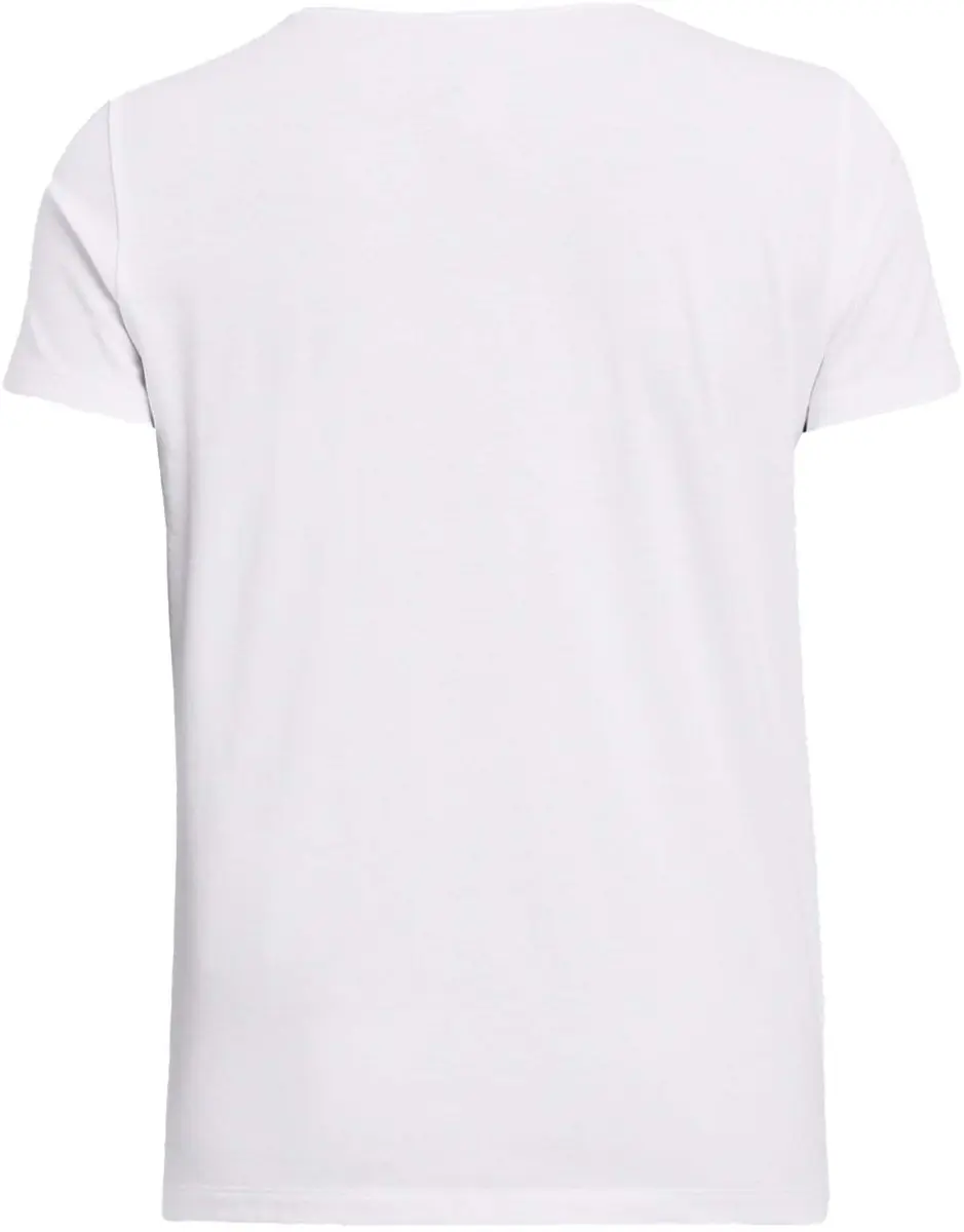Under Armour Rival Core SS Dames Sportshirt M - Wit/Zwart