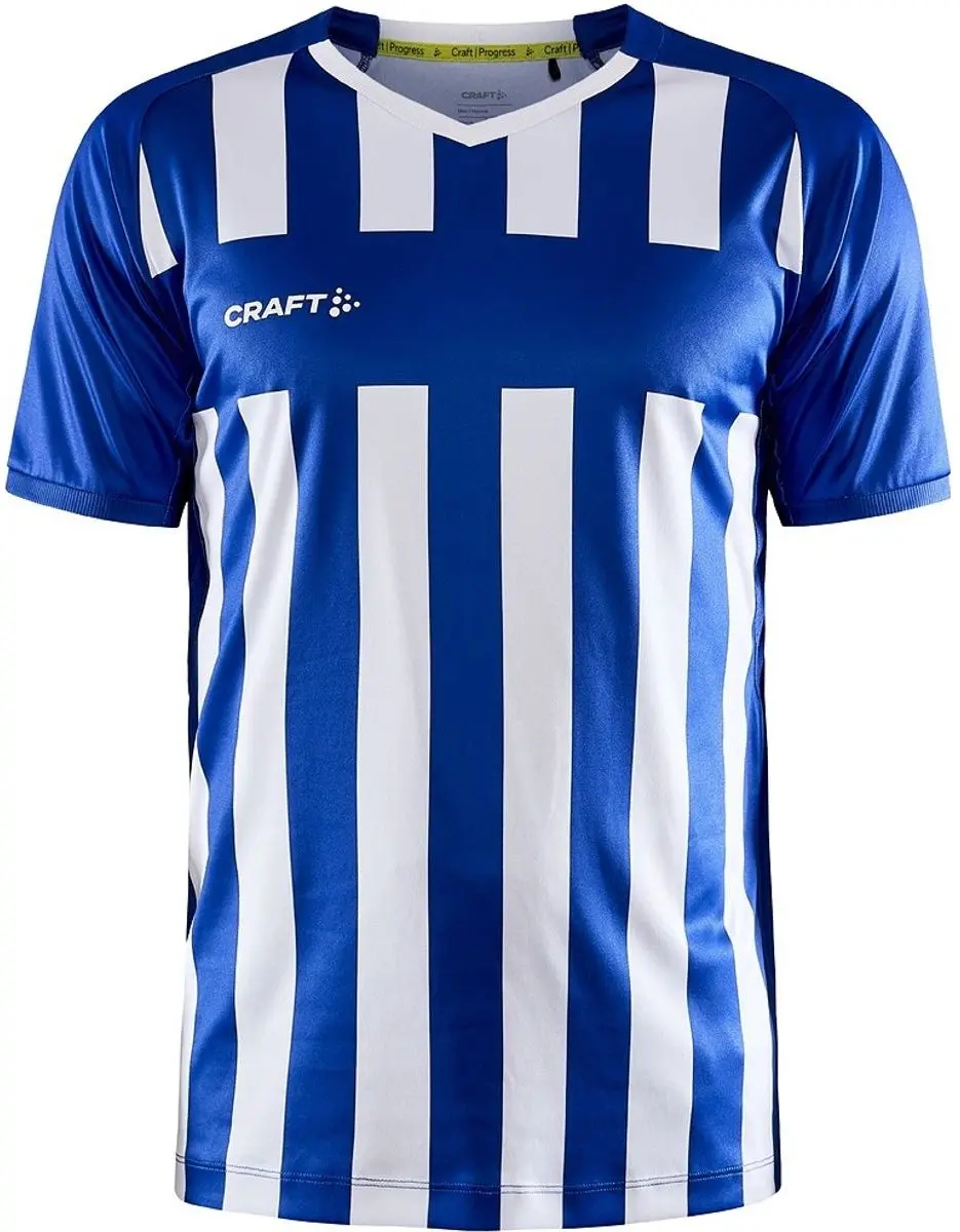 Craft Progress 2.0 Stripe Shirt Heren - Royal XS