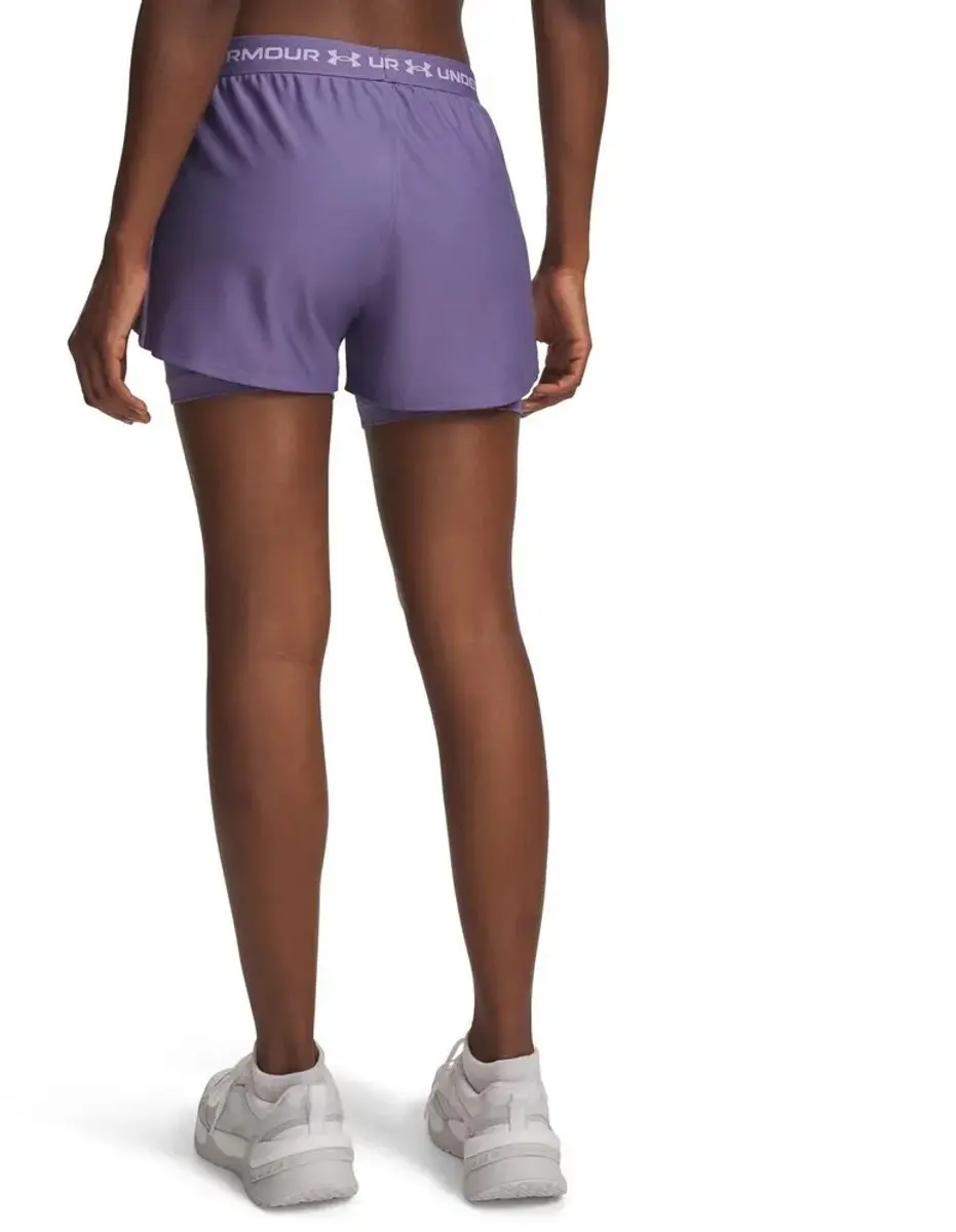 Under Armour Tech Play Up 2in1 Korte Broek - XS - Paars