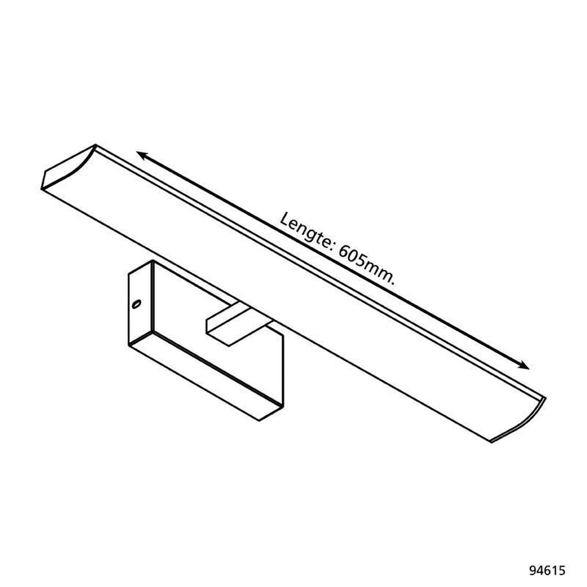 Eglo Tabiano Wandlamp 3 Licht LED Nikkel-Mat