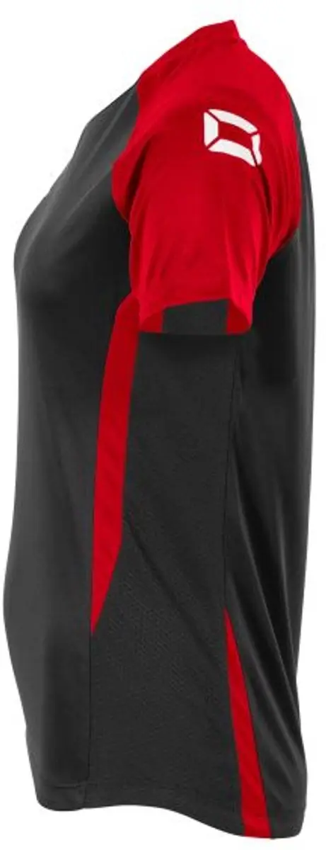 Stanno Stadio T-Shirt Dames - XL - Zwart/Rood