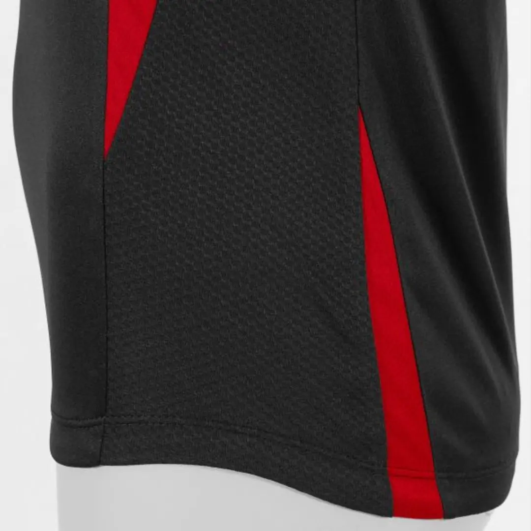 Stanno Stadio T-Shirt Dames - XL - Zwart/Rood