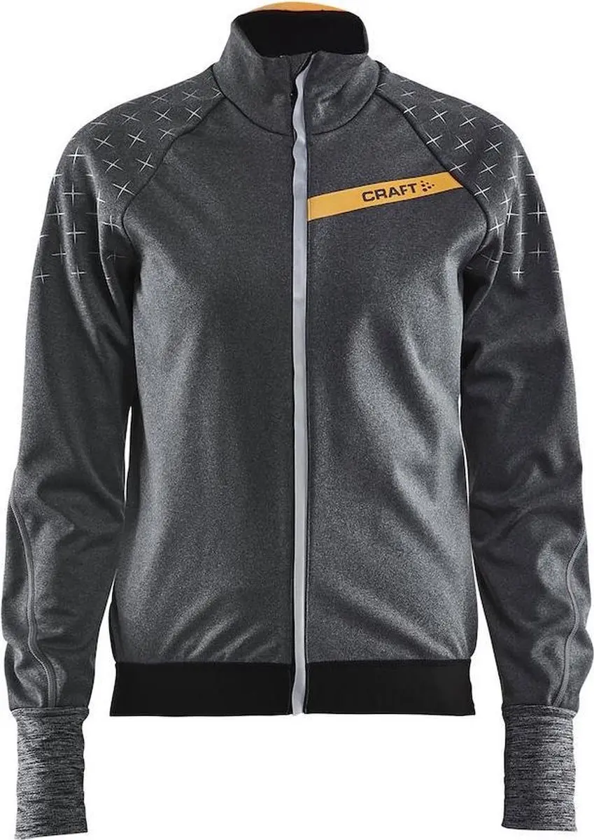 Craft Belle Glow Dames Fietsjack - Grijs M