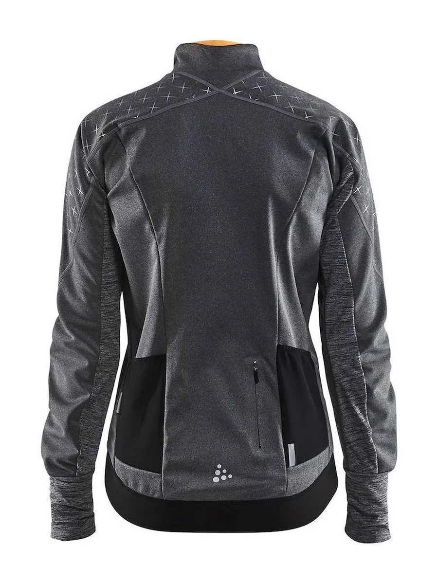 Craft Belle Glow Dames Fietsjack - Grijs M